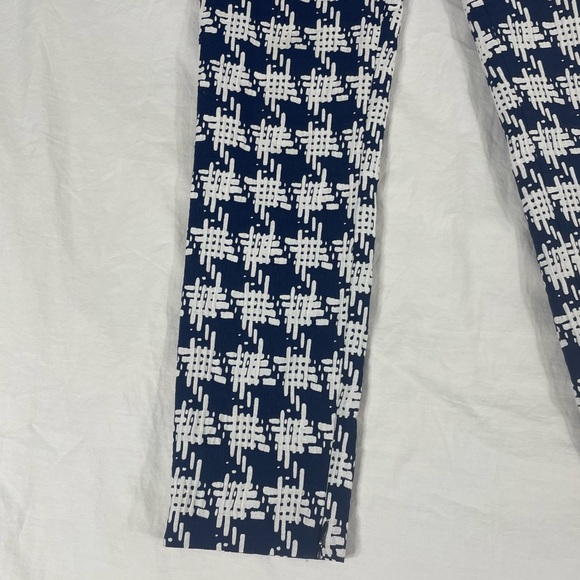 Zara Basic Women Blue Pattern Size Zipper Skinny Pants Size XS - Picture 4 of 10